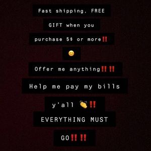 EVERYTHING MUST GO‼️‼️